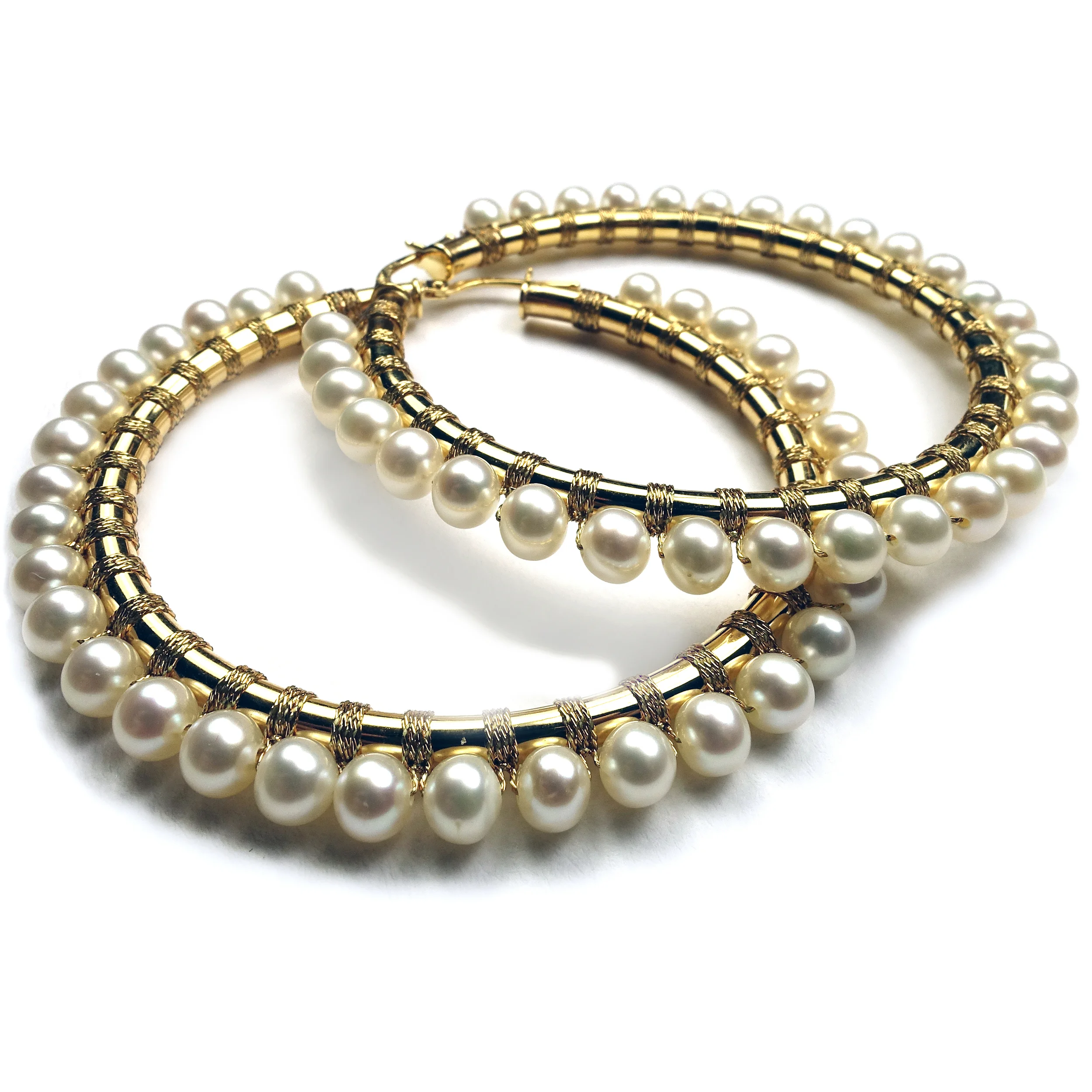 SIMON ALCANTARA GOLD HOOP HAND WOVEN WITH PEARLS.jpg