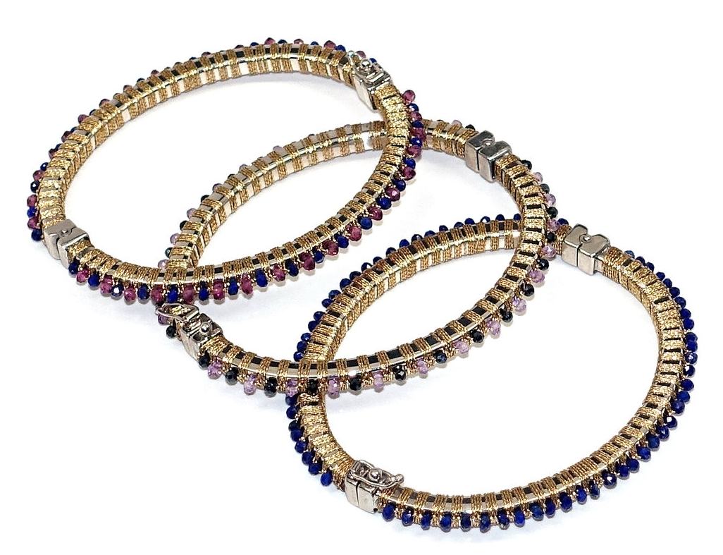 SIMON ALCANTARA STERLING SILVER BRACELETS HAND WOVEN WITH STONE.jpg