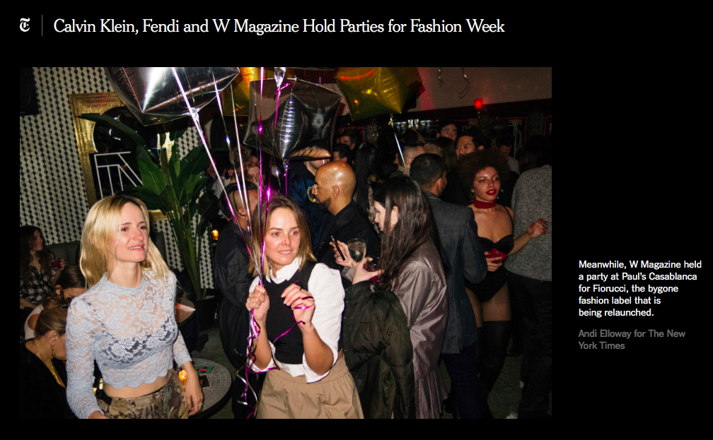 SIMON ALCANTARA AT W MAGAZINE PARTY FOR FIORUCCI FEB 10, 2017