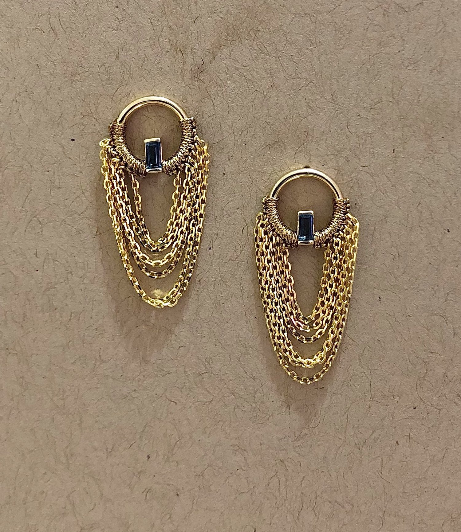 Gucci Vintage Yellow Gold Hoop Earrings
