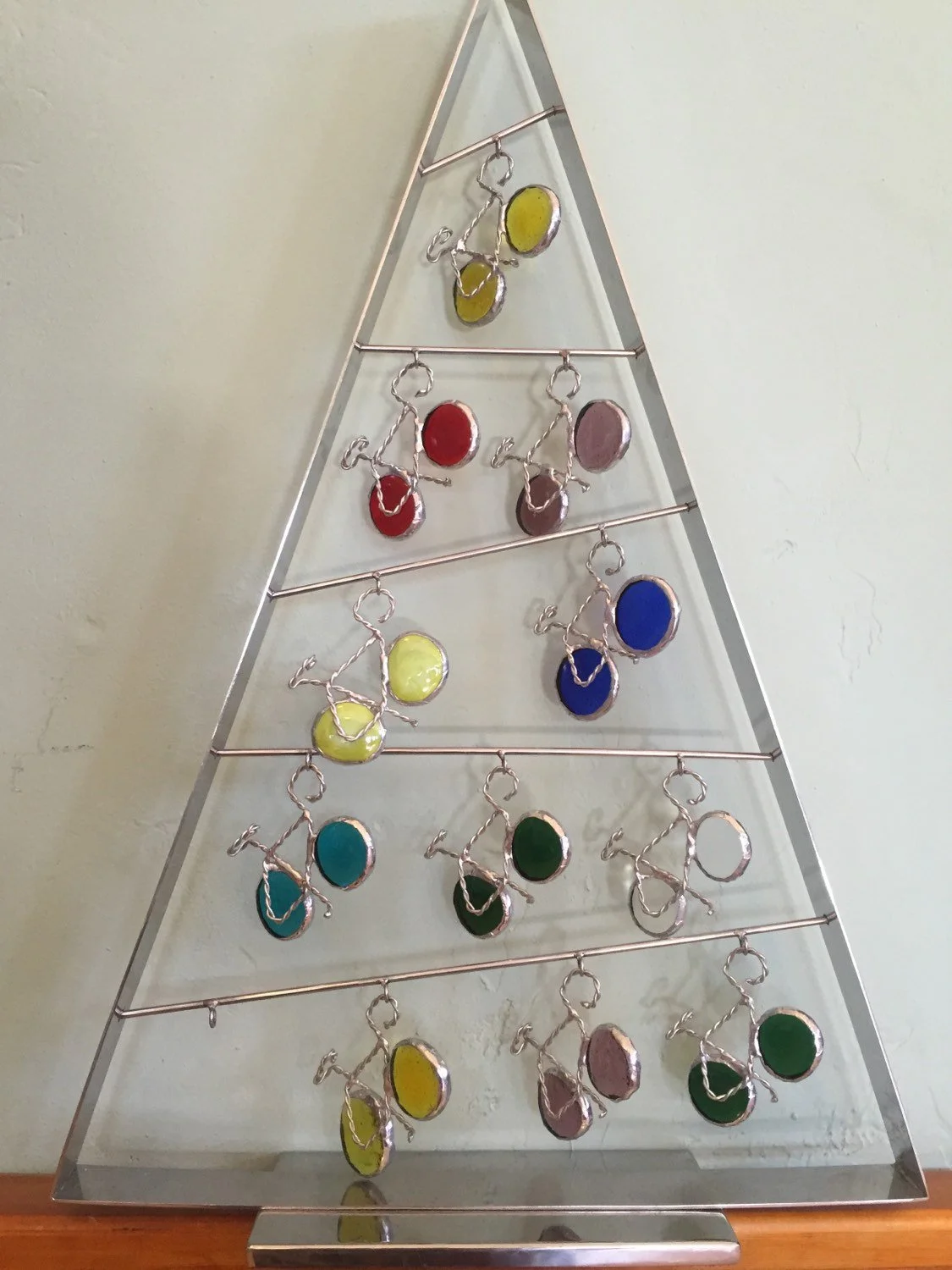 Bike Christmas Ornament Bicycle Glass Glassisum Designs