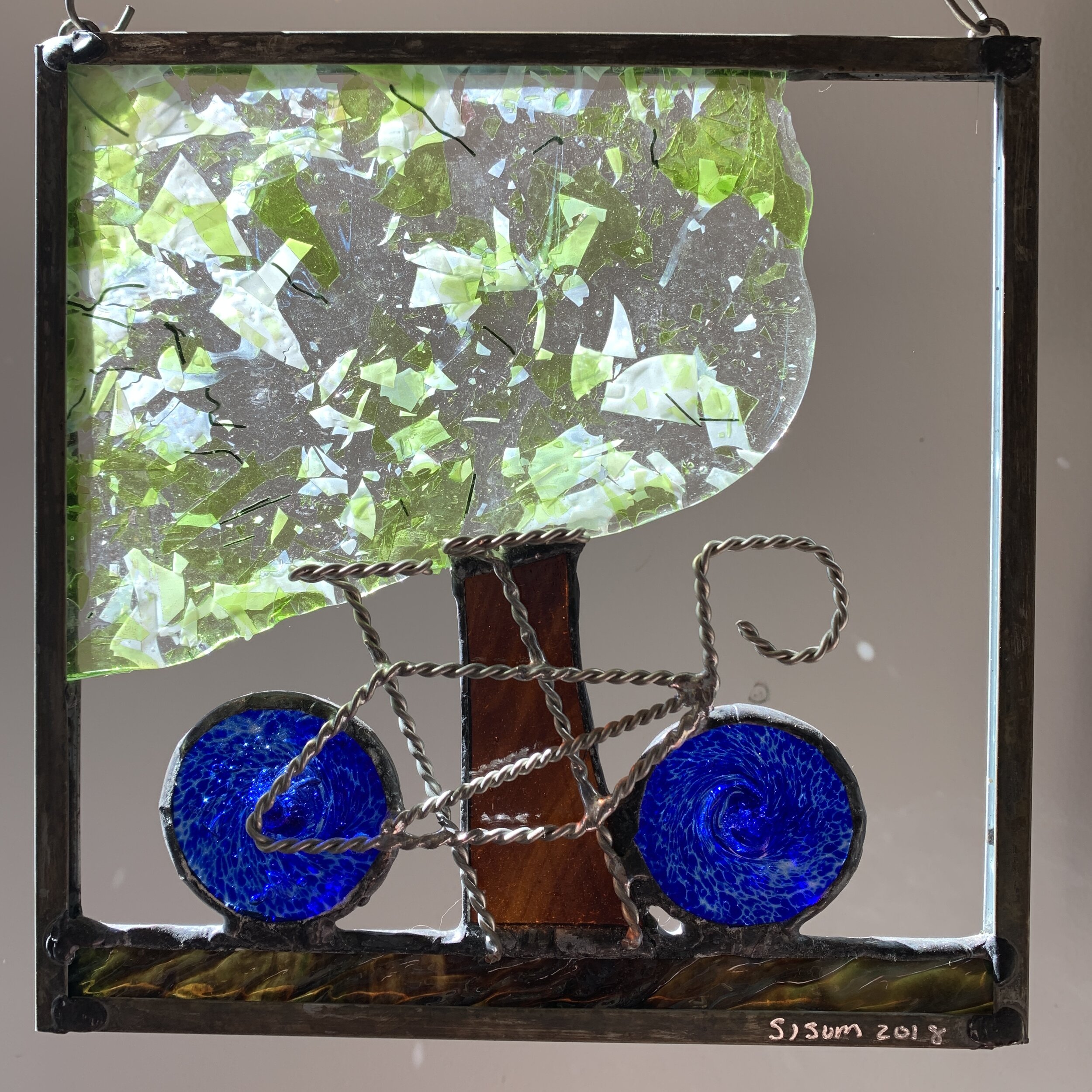 Tandem Bike Art Glassisum Designs Livingston MT