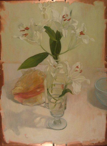 lilies on white 2008