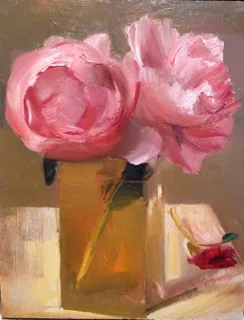 2 pink peonies 2012