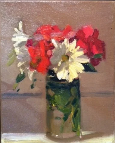 daisies + nasturtium   2012