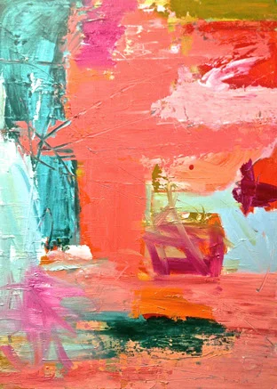 popsicle 2013 oil and encaustic on linen 24 x 30 inches