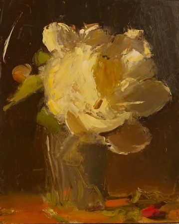 white peony, orange table 2013