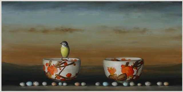 two tea bowls 2014