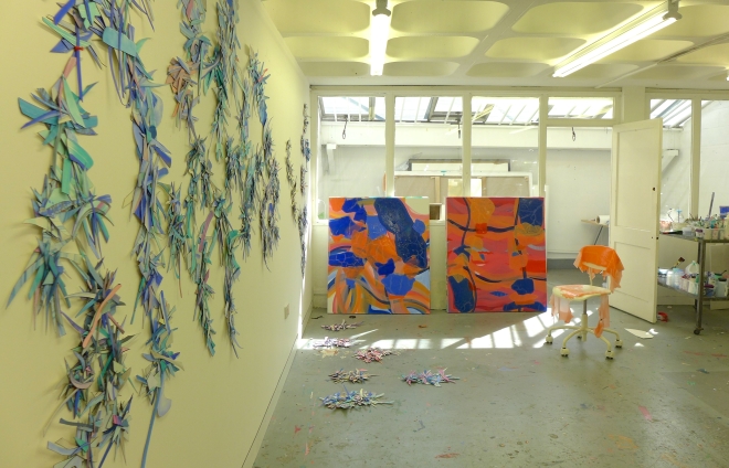 new wall installation in process
