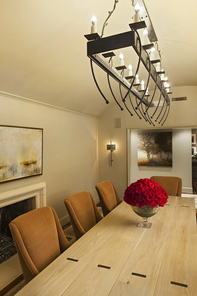 painting by scott upton over mantle