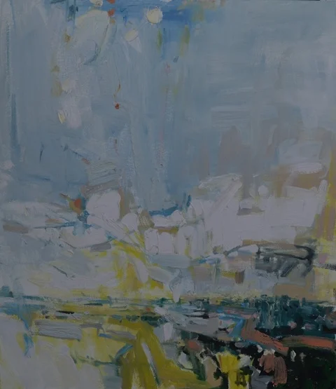 wild &amp; the evening skies ii 2015&nbsp;-&nbsp;oil on canvas -&nbsp;30 x 26 inches