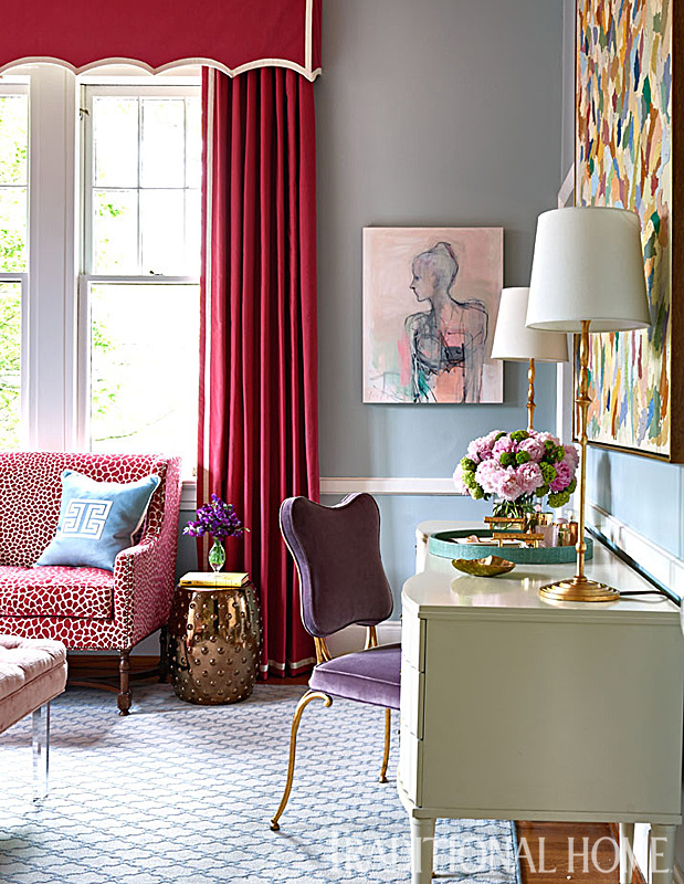 figure by kate long stevenson above and below bedroom by catherine m. austin designs