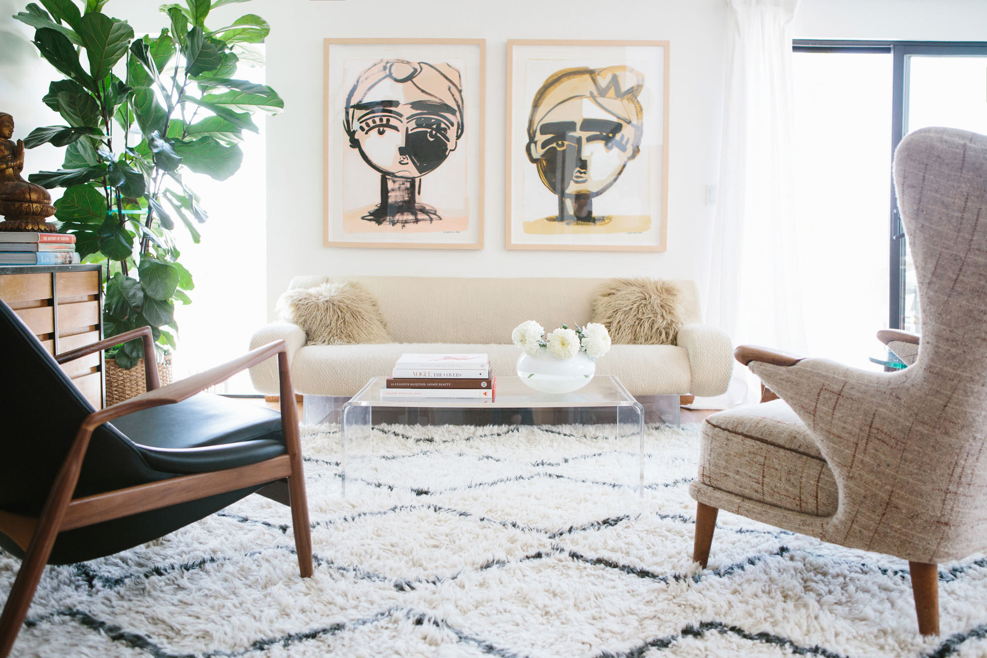paintings by sally in marysia home in la
