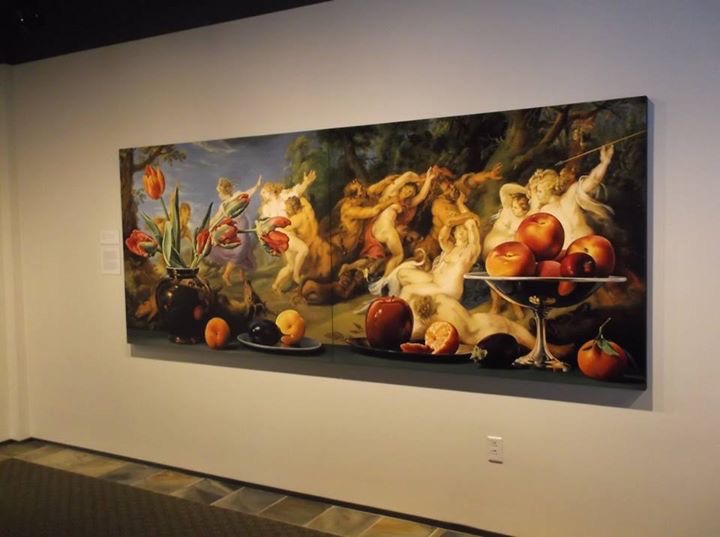 painting by sherrie wolf hanging in her recent solo exhibition at the hallie ford museum of art in salem, oregon