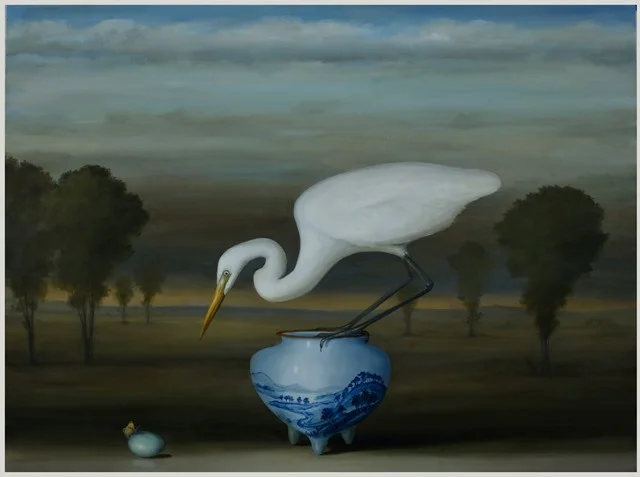 egret & vase 2016