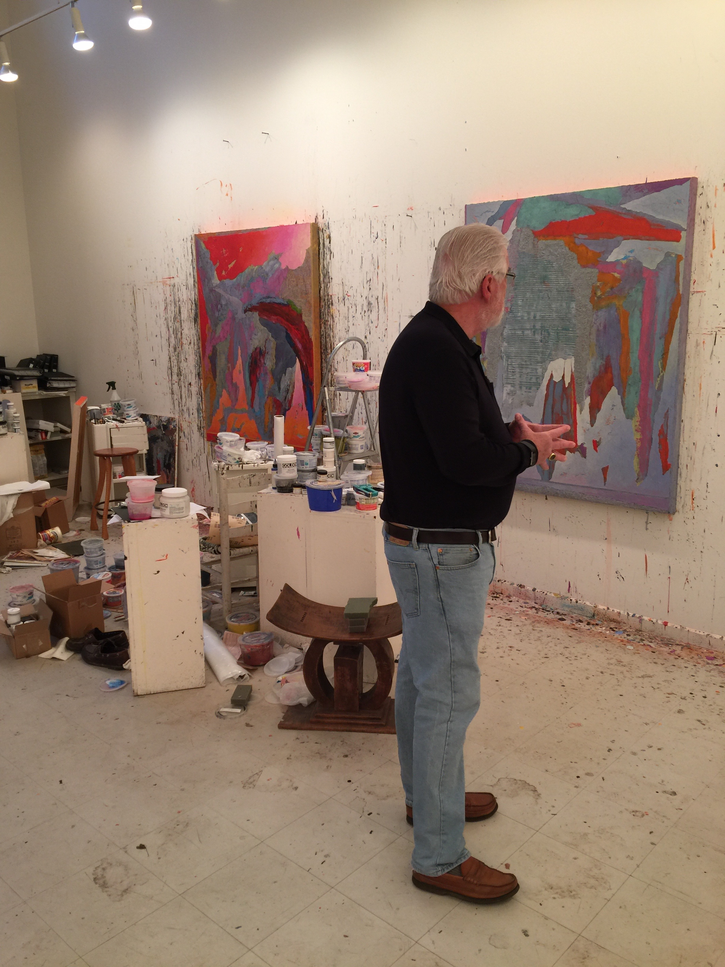 herb jackson in his studio in davidson, nc