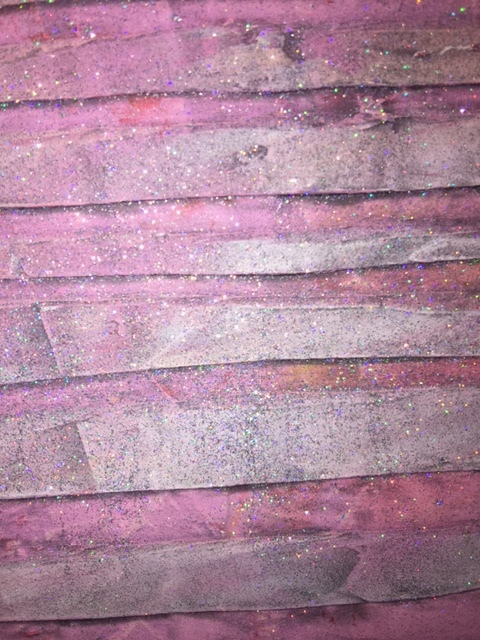 close up of holographic pigment