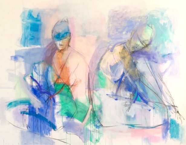 two women as landscape