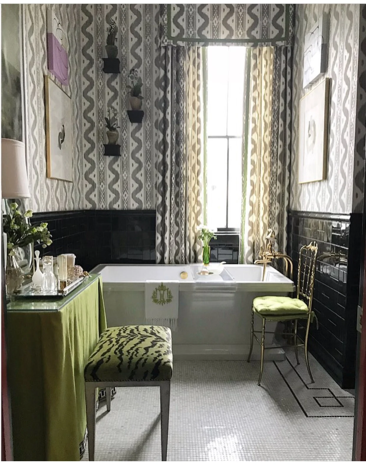 master bath by bear hill interiors