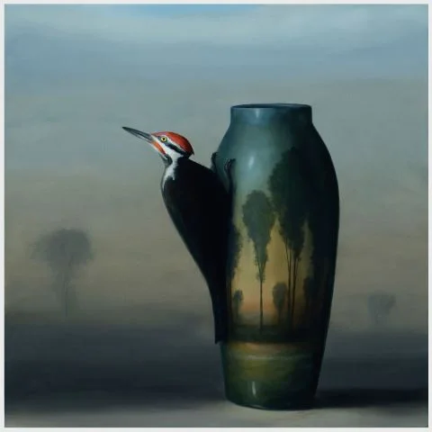 landscape with woodpecker 2018