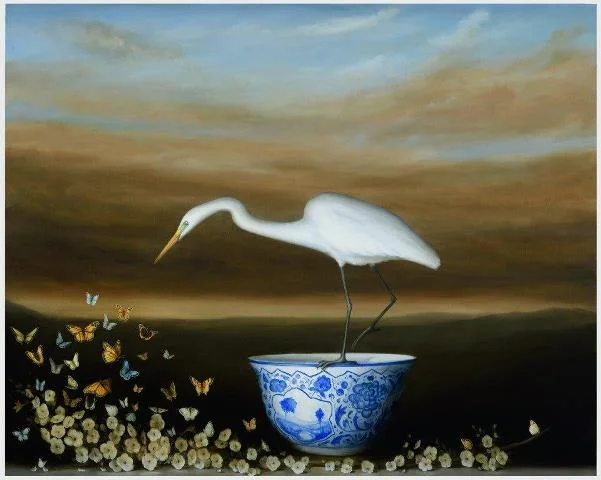 butterflies and egret 2018