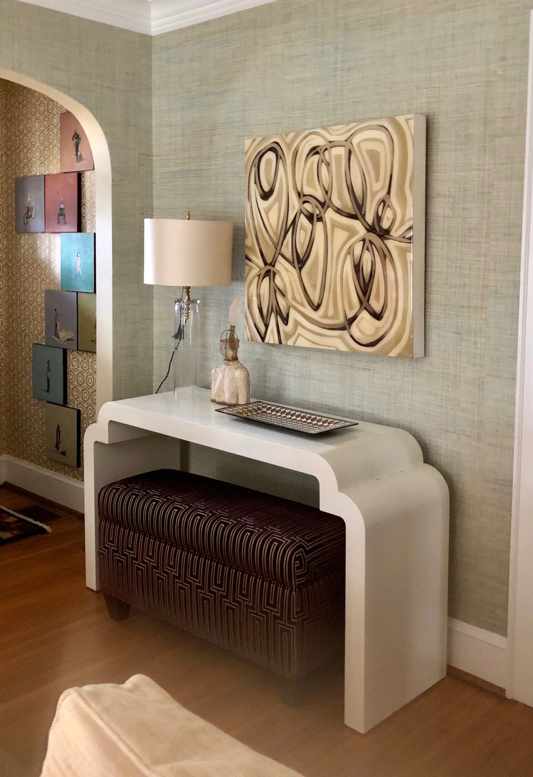 abstract by amanda talley + sculpture by johan hagman
