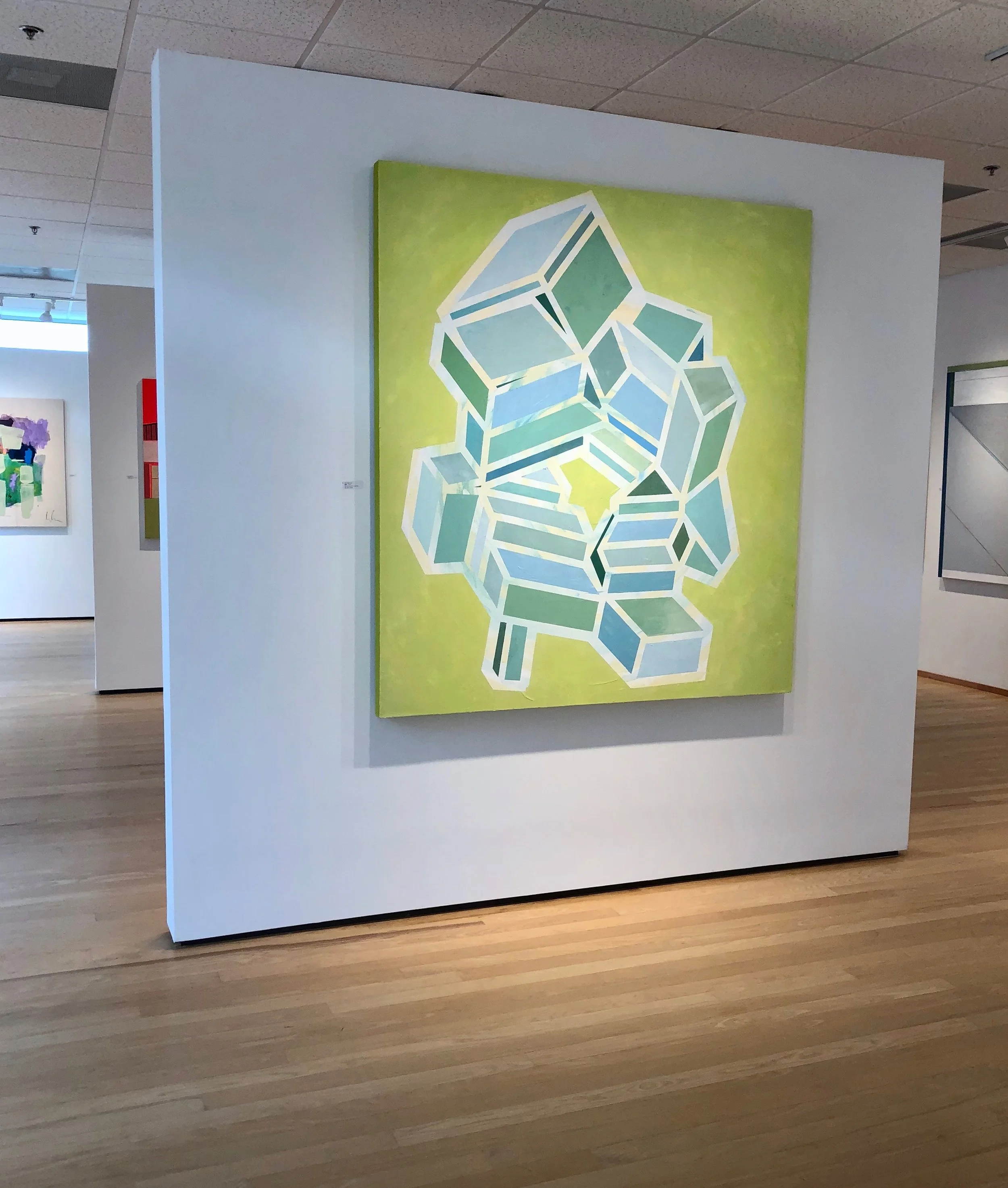 iris kufert-rivo strut 2019 acrylic & oil on canvas 60 x 66 inches