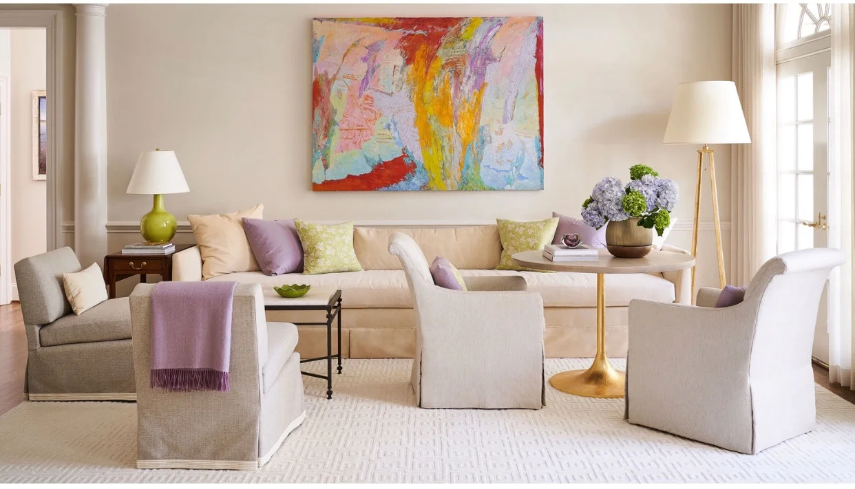 painting by herb jackson + design by patrick lewis interiors