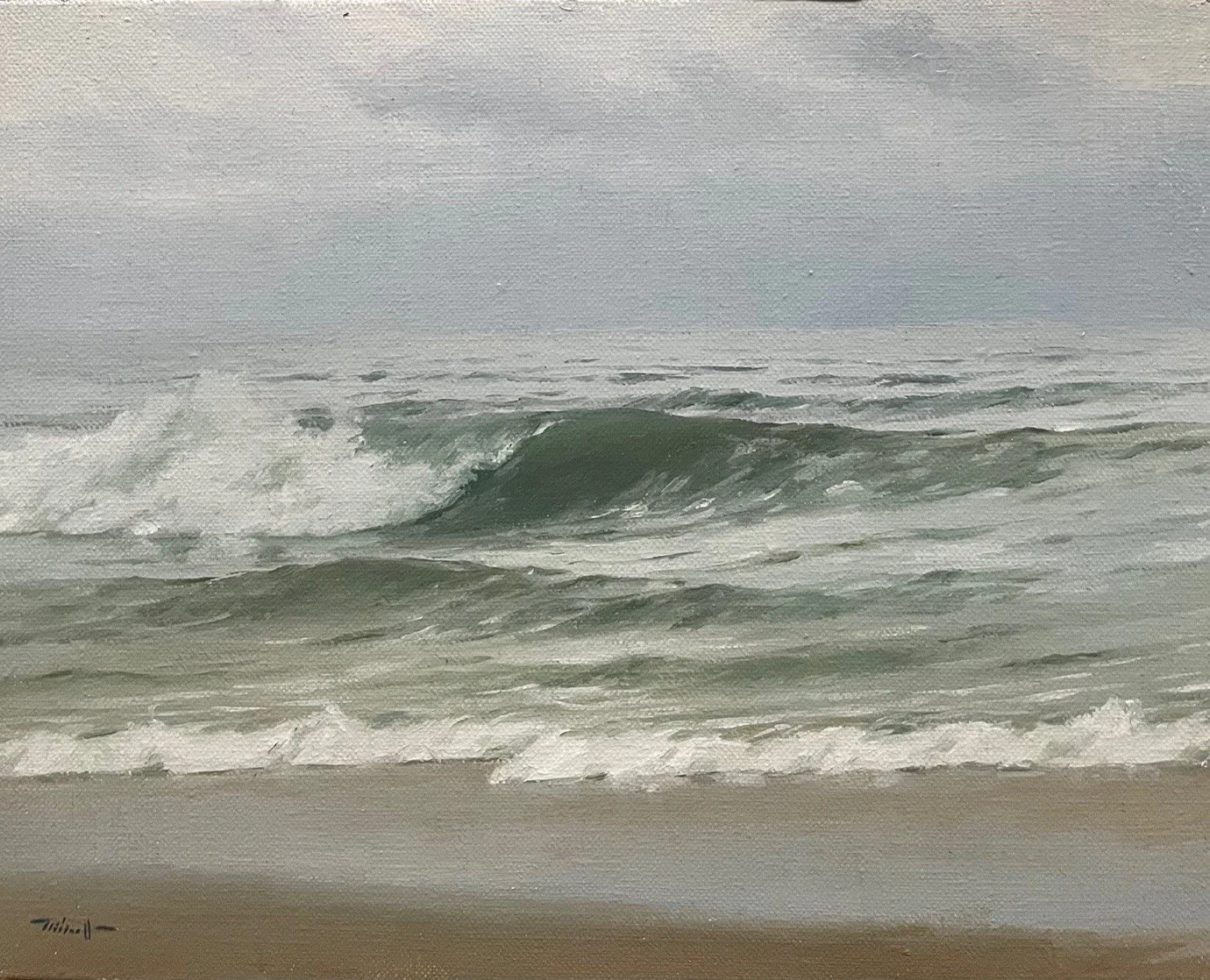 overcast, heavy surf   2025