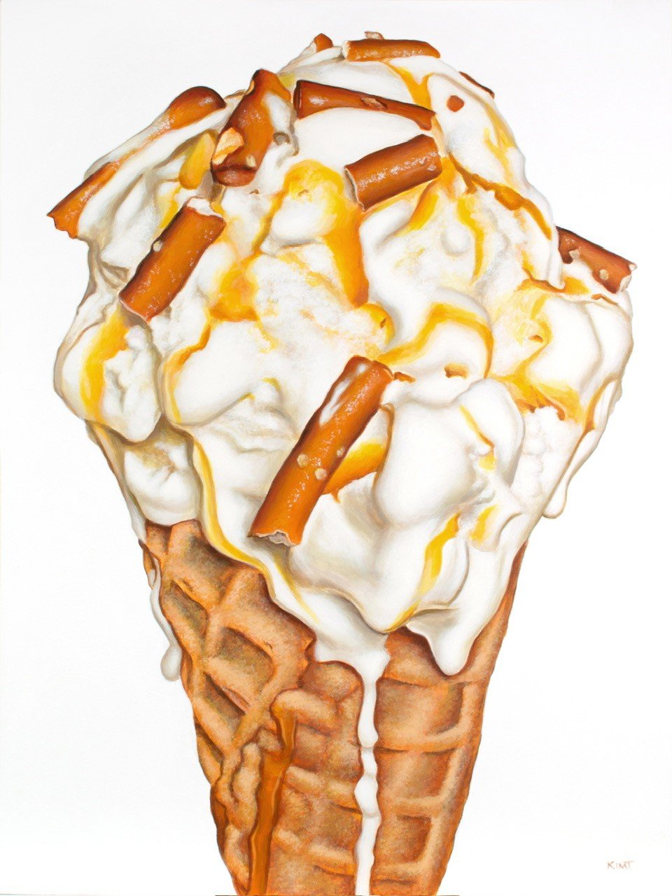caramel pretzel cone   2026