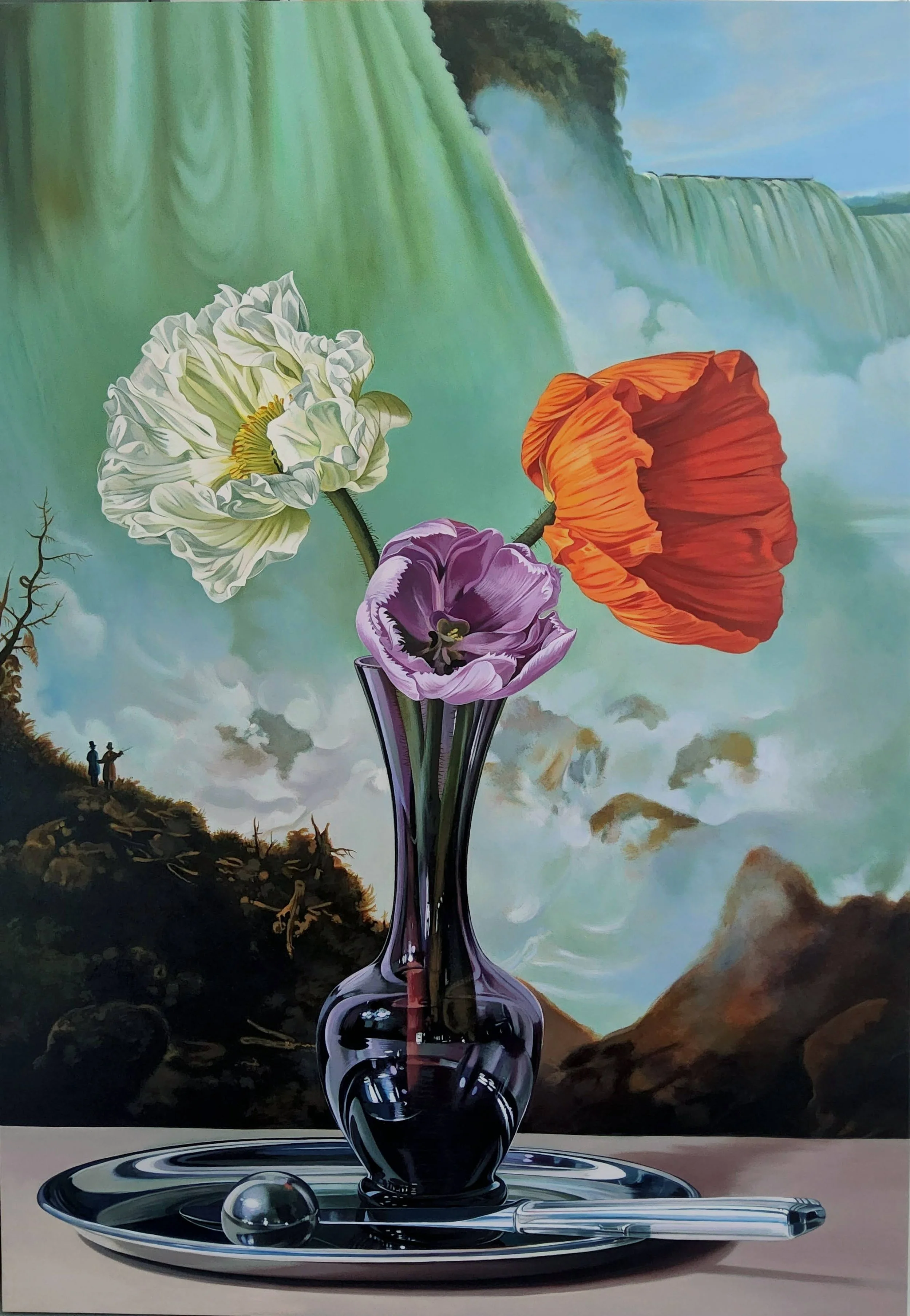 tulip & poppies with falls    2026