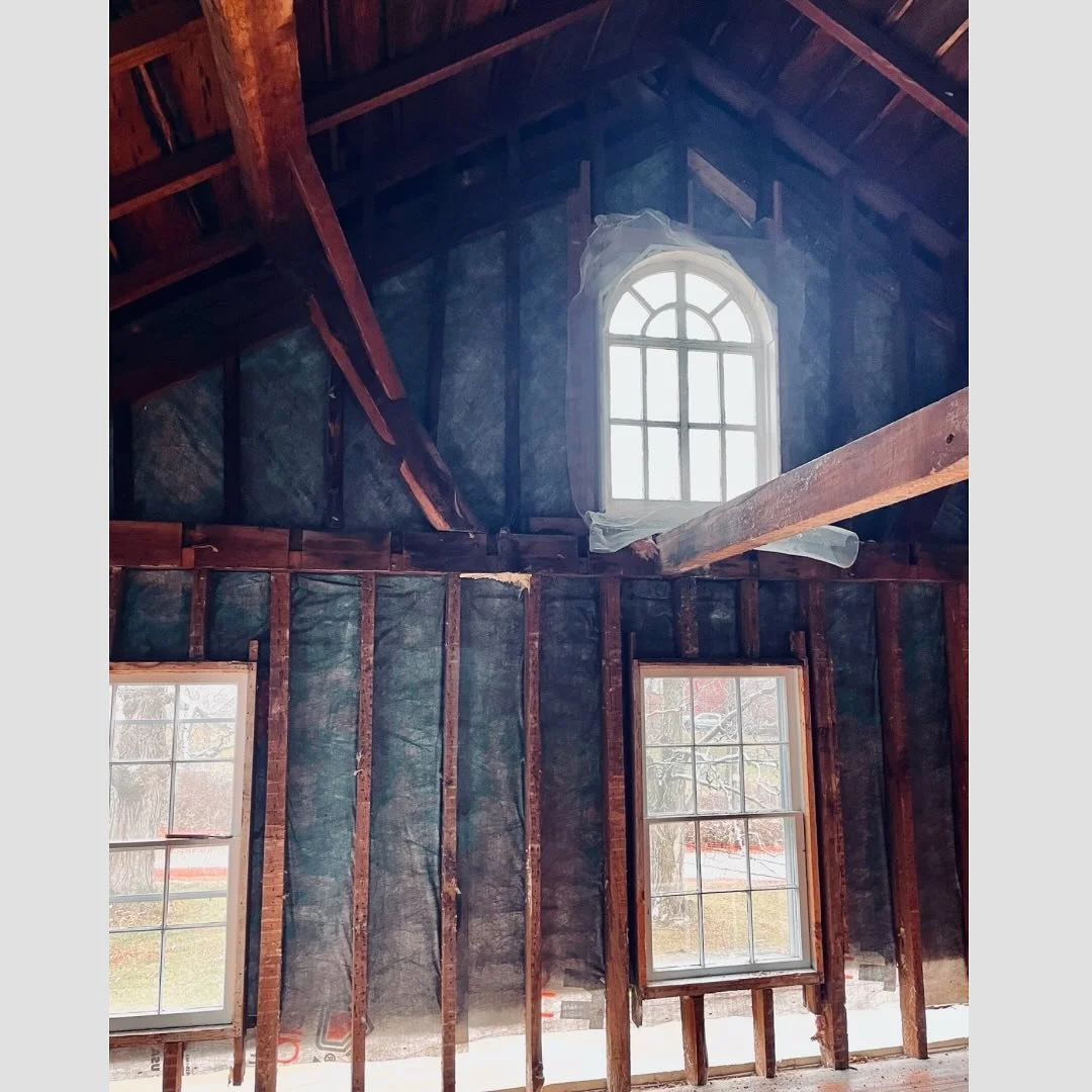 An early shot of our Chatham project. We are working with our clients and @cb_designbuild to renovate a 1850s farmhouse on a spectacular site in upstate New York. More to come!

@aurora_farewell_architects 
#interiorarchitecture 
#classicfarmhouse 
#
