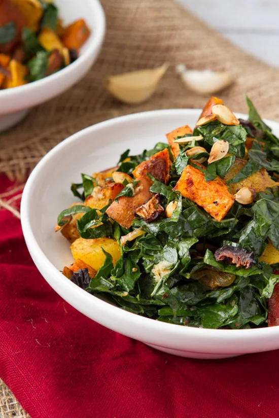 Getting to the Root: Warm Kale + Root Veggie Salad