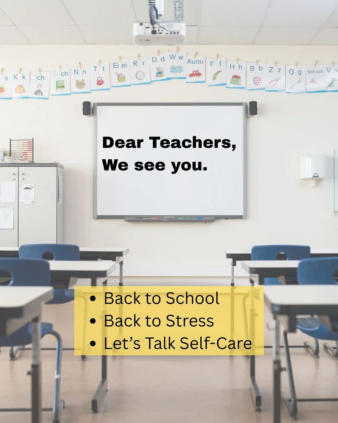 We&rsquo;re here to support the everyday superheroes.

👉 Link in bio to schedule your service today.

#teacherwellness #thrivewithus