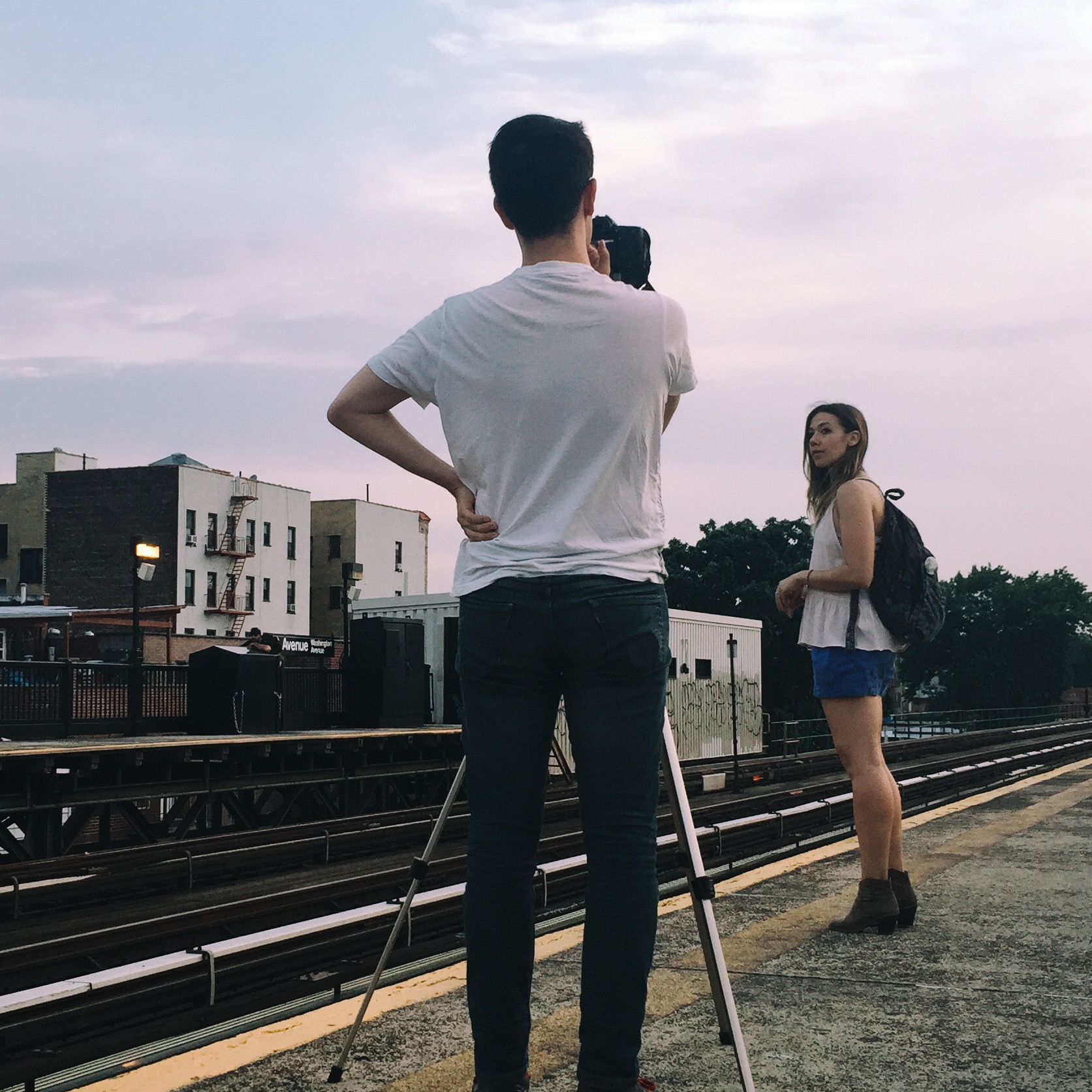 First shots of the day in Queens.