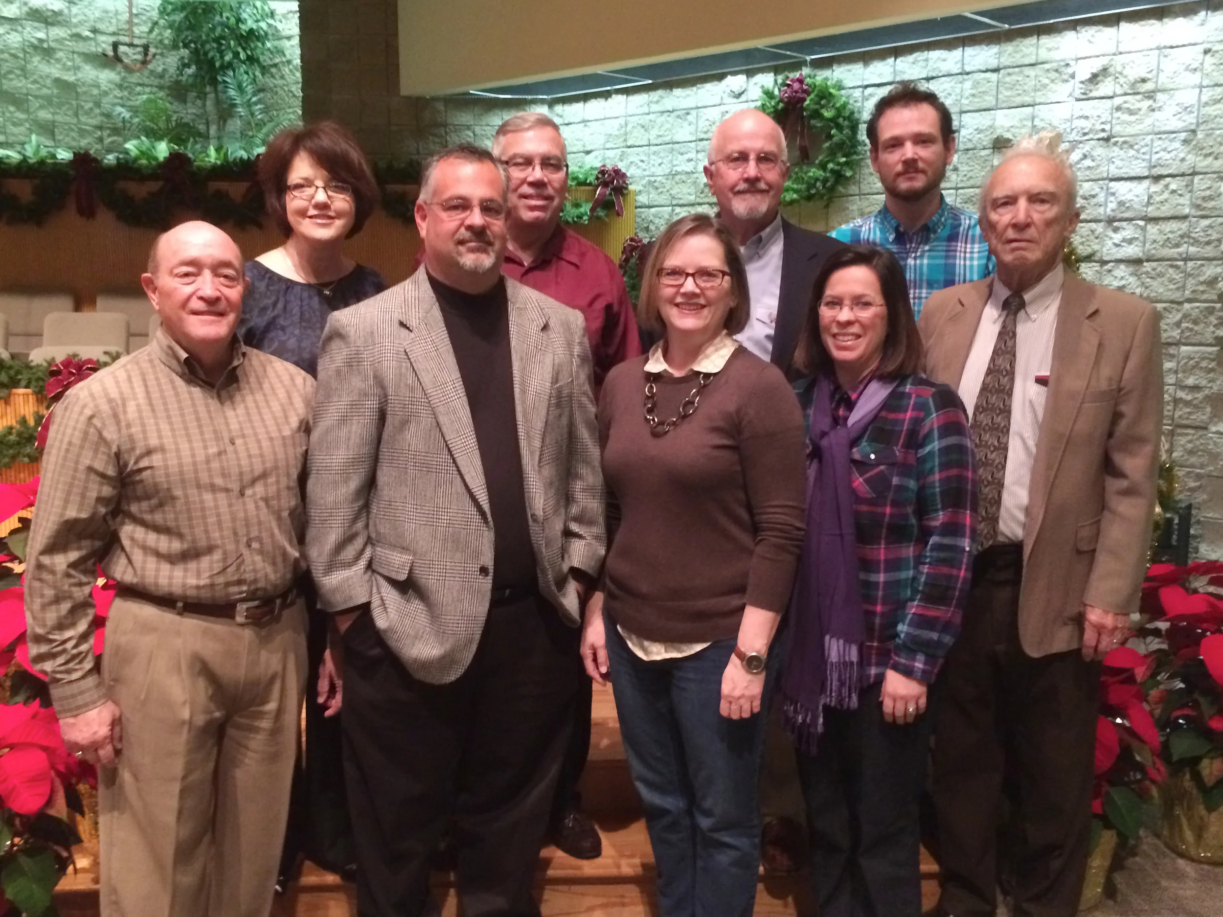 (Back Row): Ann Dunagin, Stan Barton, Jerry Sparks, Joey Pyle (Front Row): Jerry Bowerman, Monty Klepper, Shryln Treadwell, Beth Humphries, Duane Jone (Not Pictured): Nelda Kirk