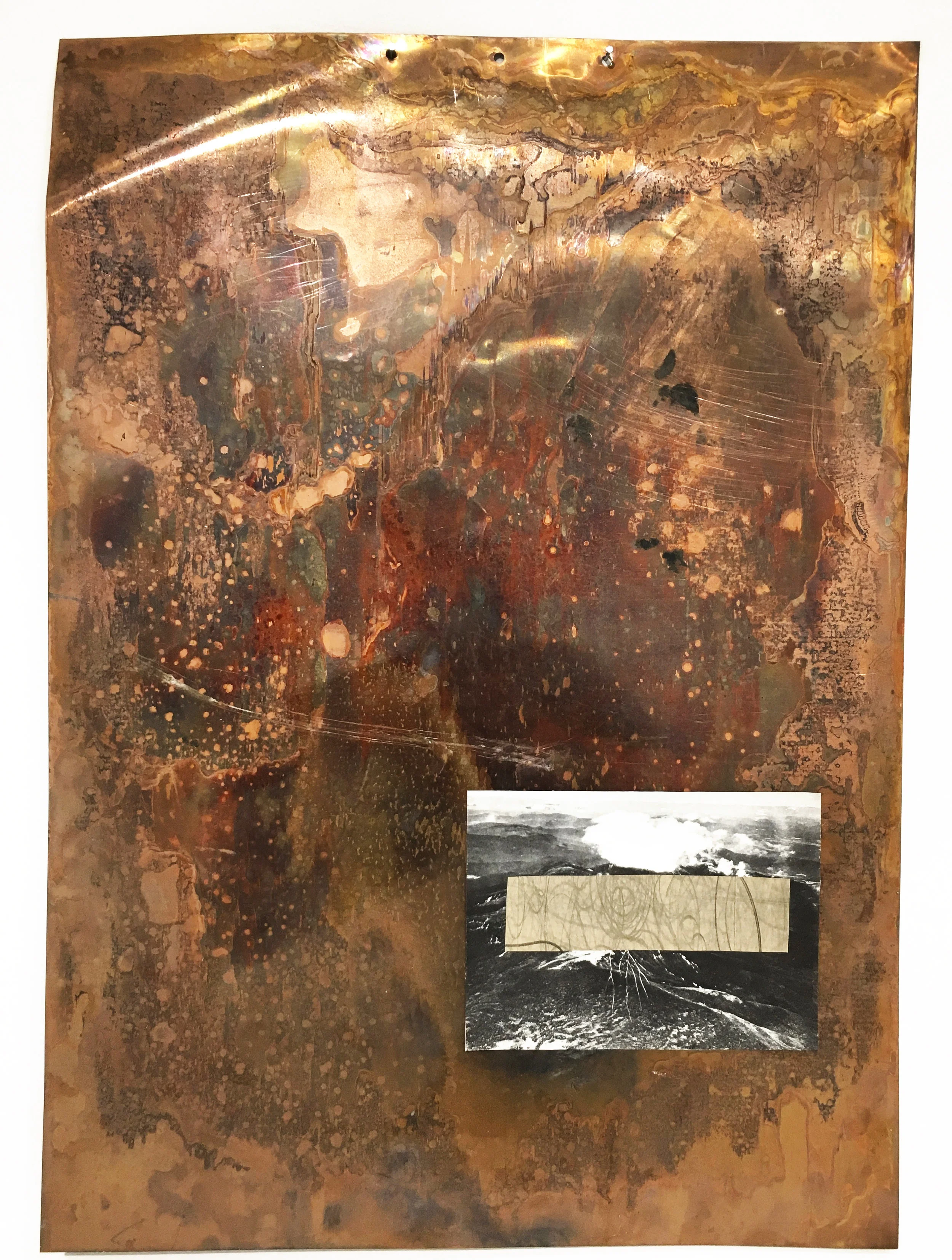 Digital Realty 16 in x 20 in Copper, paper 2018