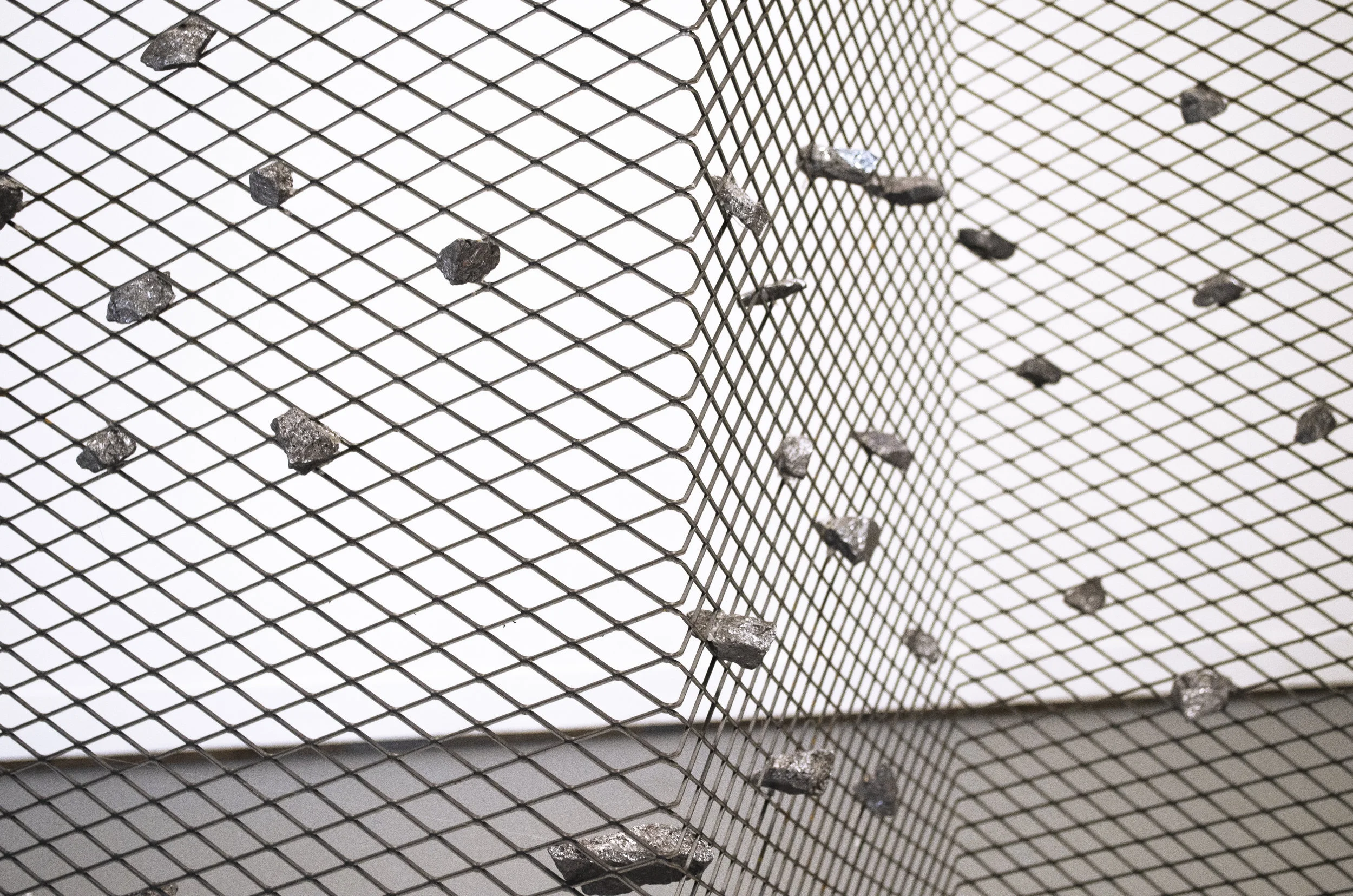 VVValley Expanded steel, silicon 96” x 48” x 36” 2019