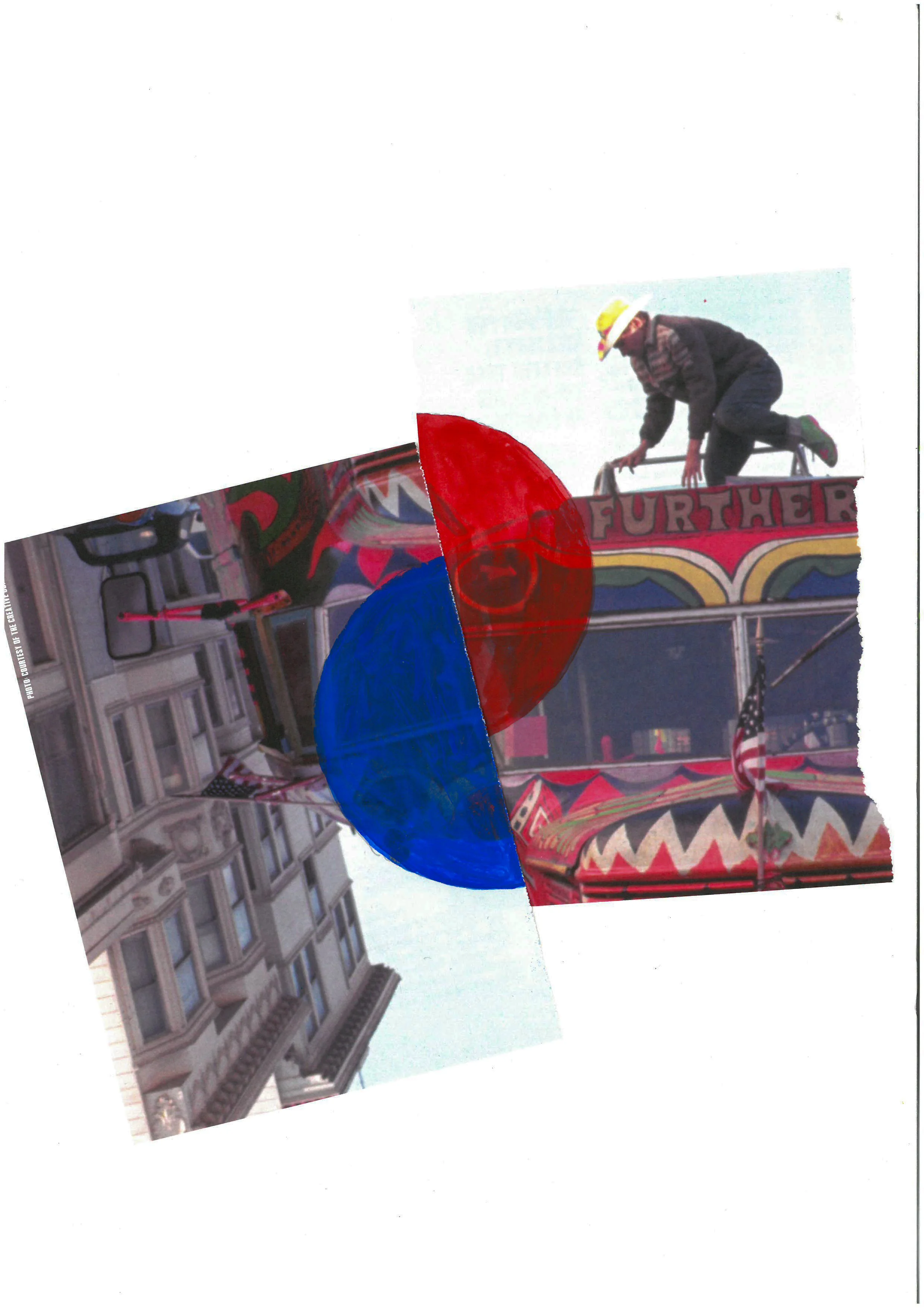    Further Clock    Collage, gouache  11” x 7”  2021   