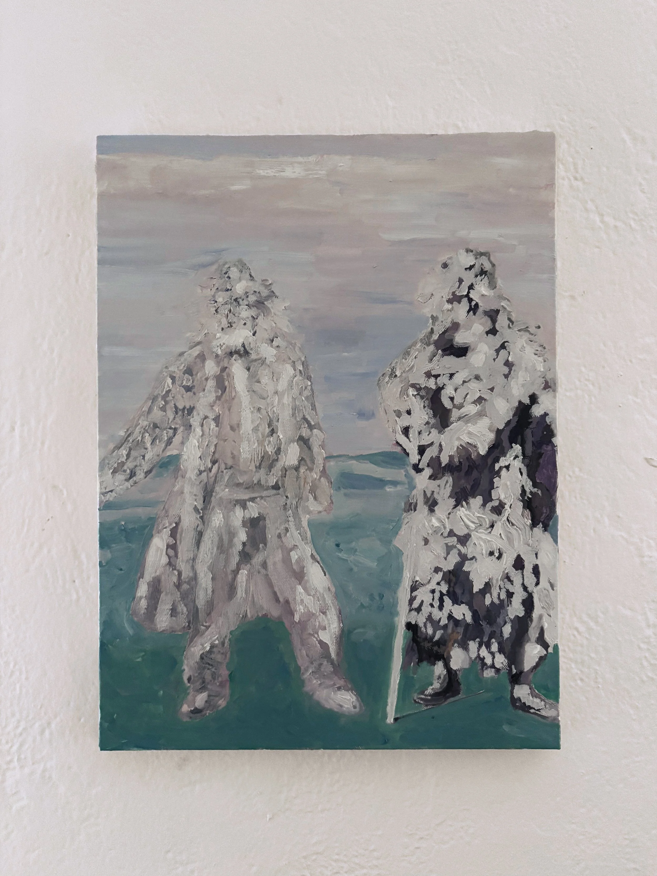    Guisers    Oil on canvas  14” x 11”  2025 