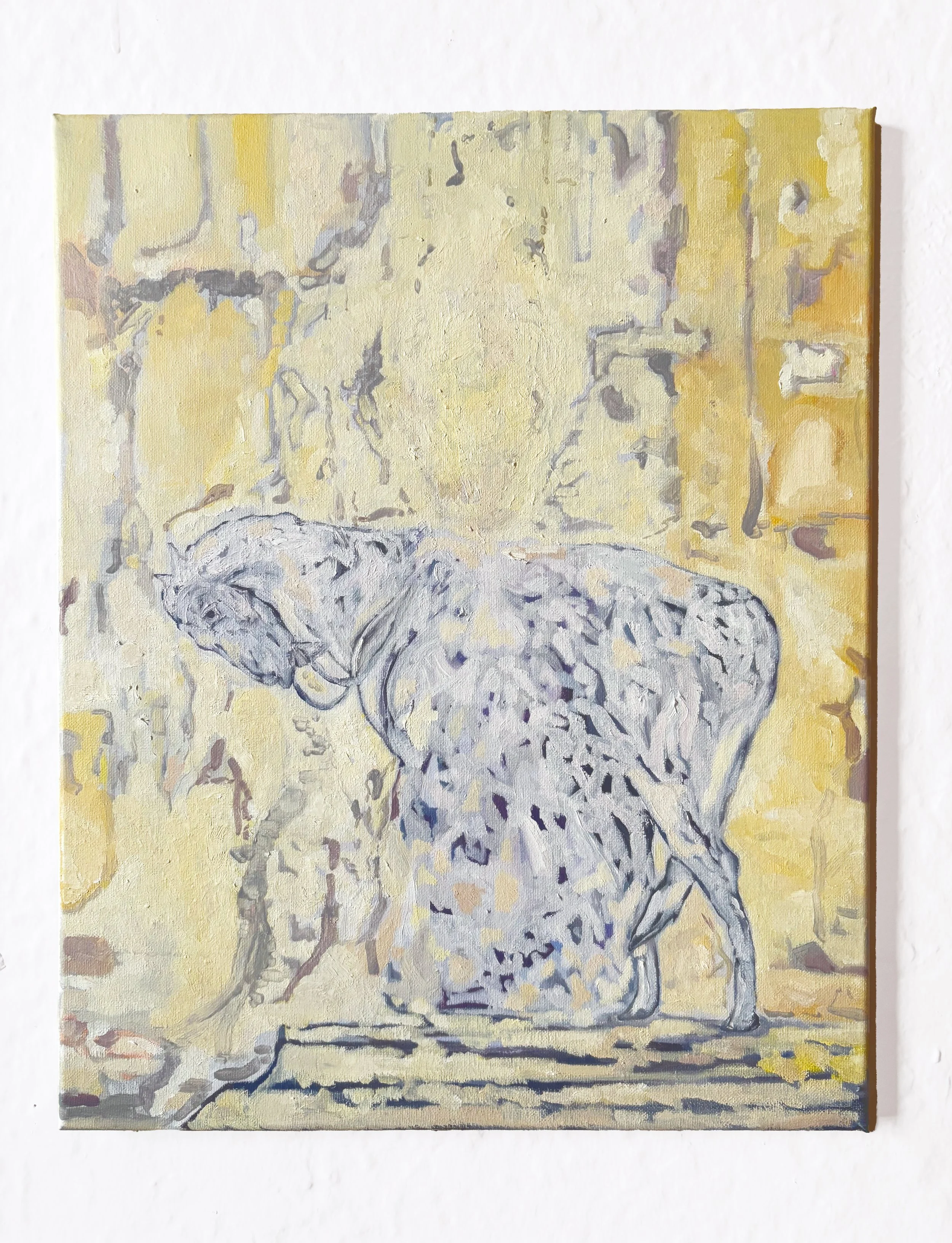    Horses/Land    Oil on canvas  20” x 16”  2025 