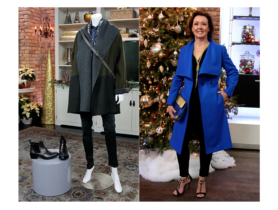  Jacket – Vince $898 Sale Price $447.50 , Scarf – Leigh and Luca $250, Shirt – Benson $125 Sale Price $62.50 , Bag – Rebecca Minkoff $348 Sale Price $174 , Pant – Paige Denim $258 Sale Price $129 , Boots – Dolce Vita $265 Sale Price $132.50 Jacket – Ted Baker $595 Sale Price $297.50 , Top – Tiger $249.00 Sale Price $124.50 , Pant – Paige Ponte Pant $350 Sale Price $175.00 , Necklace-Aann $195, Shoes – Schutz $250.00 Sale Price $125.00 , Clutch – Golden Lane $299
