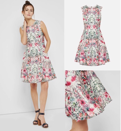 Floral Fit & Flare Dress $389