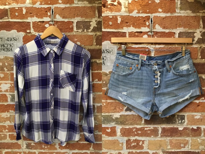 Rails Hunter Plaid Shirt $215 Levi's Cutoffs $79