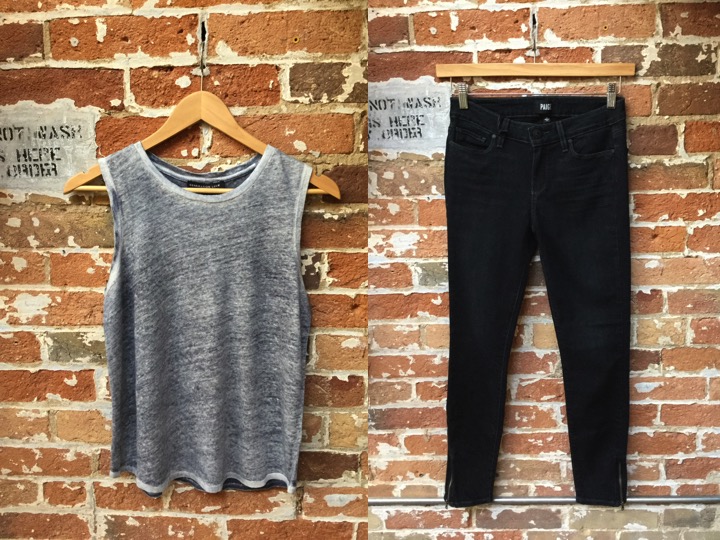 Generation Love Linen Tank $158 Paige Cropped Denim W Zippers $305