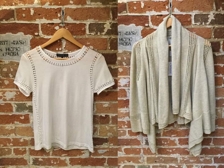 Generation Love Cutout Tee $198 Autumn Cashmere Cotton Cardigan $350