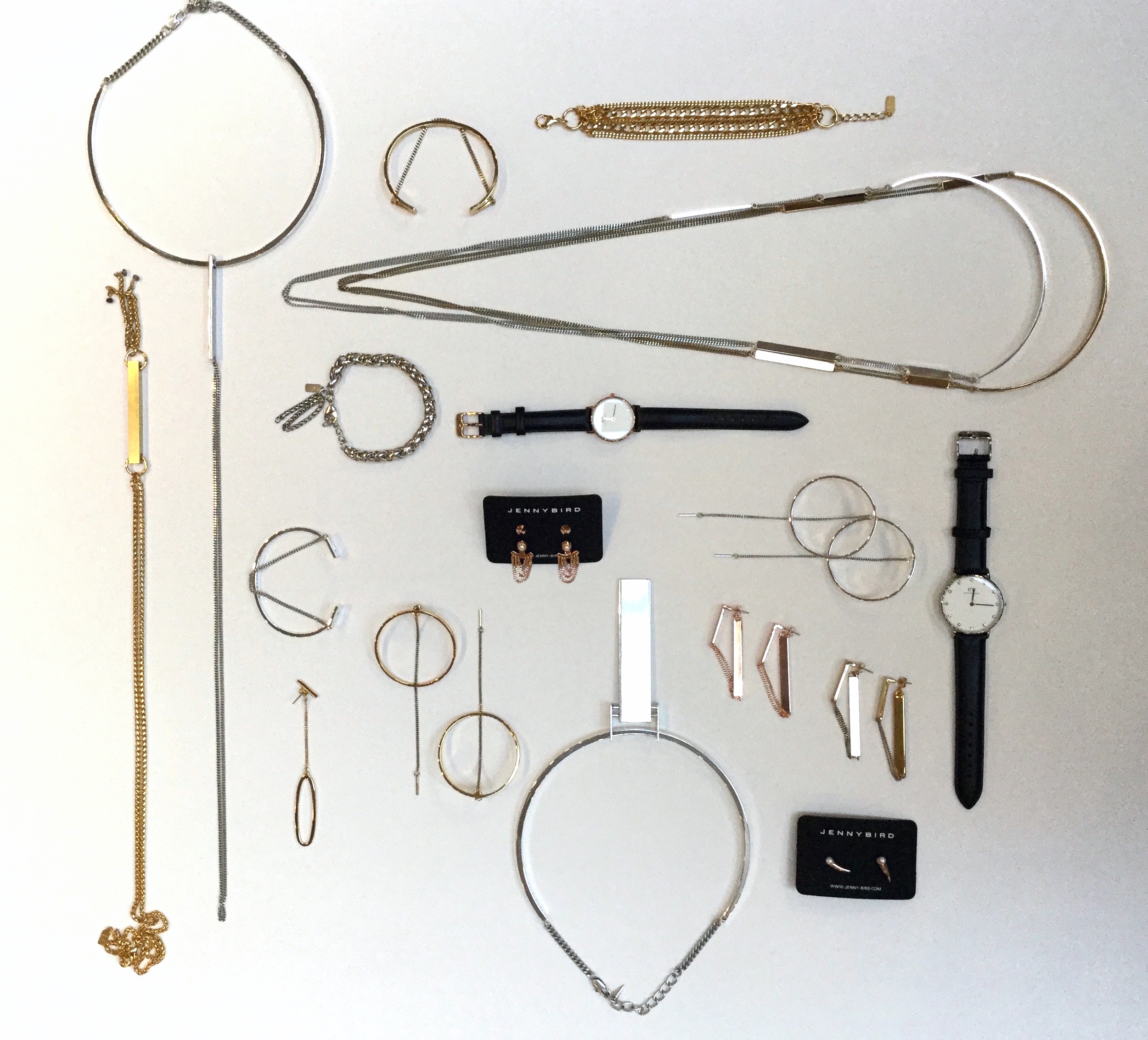 Pick your favourite. It's hard isn't it? Our collections are about choosing pieces that you can wear time and time again. Mix and match your earrings, wear your necklace draped backwards, layer them together. The possibilities are endless
Normal.dotm
0
0
1
68
388
Concordia University
3
1
476
12.0
0
false
18 pt
18 pt
0
0
false
false
false
/* Style Definitions */
table.MsoNormalTable
{mso-style-name:"Table Normal";
mso-tstyle-rowband-size:0;
mso-tstyle-colband-size:0;
mso-style-noshow:yes;
mso-style-parent:"";
mso-padding-alt:0cm 5.4pt 0cm 5.4pt;
mso-para-margin:0cm;
mso-para-margin-bottom:.0001pt;
mso-pagination:widow-orphan;
font-size:12.0pt;
font-family:"Times New Roman";
mso-ascii-font-family:Cambria;
mso-ascii-theme-font:minor-latin;
mso-fareast-font-family:"Times New Roman";
mso-fareast-theme-font:minor-fareast;
mso-hansi-font-family:Cambria;
mso-hansi-theme-font:minor-latin;}
Liel & Lentz Gold Bar $150 | Jenny Bird Kain Lariat $140 | Liel & Lentz Tassle Bracelet $85 | Daniel Wellington Classy Sheffield 26mm $265 | Jenny Bird Rhine Hoops $75 | Jenny Bird Mia Cuff $85 | | Liel & Lentz Funky Chain $125 | Jenny Bird Zenith Earrings $70 | Jenny Bird Zenith Necklace $115 | Jenny Bird Dore Crawlers $48 | Jenny Bird Slant Ear Cuff $70 | Jenny Bird Lezark Earrings $70 | Jenny Bird Zenith Collar $175 | Daniel Wellington Classy Sheffield 34mm $305