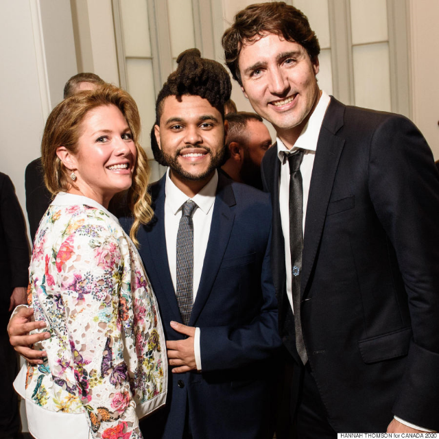Sophie Trudeau sporting the Yazmin jacket while visiting the White House with her husband Justin Trudeau & The Weeknd