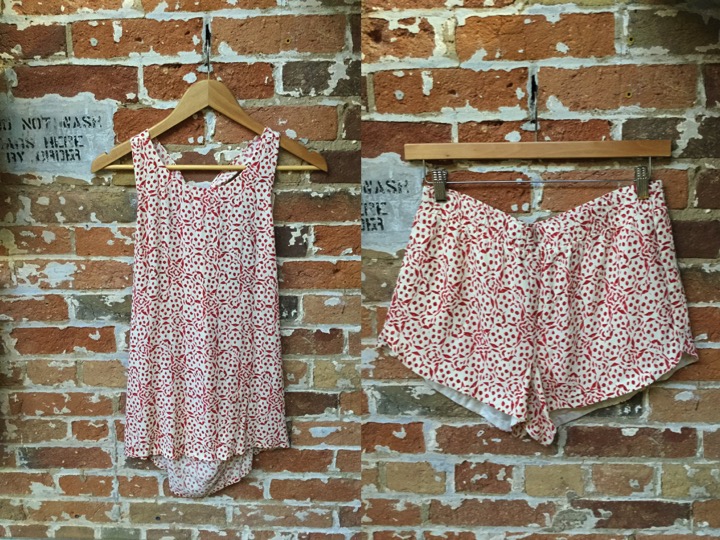 Cupcakes & Cashmere tank $108 & shorts $118
