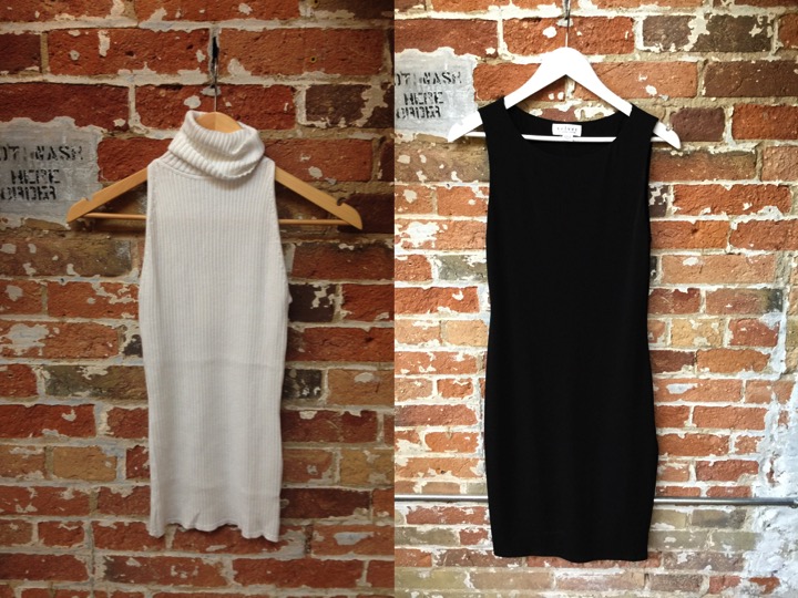 Autumn Cashmere top $180 Velvet jersey dress $268